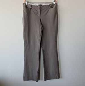 Express Brown Gray Flared Trousers Dress Pants Size 12R Office Work